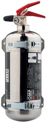 OMP HAND HELD EXTINGUISHER WITH BRACKET 2KG NOVEC INOX BOTTLE