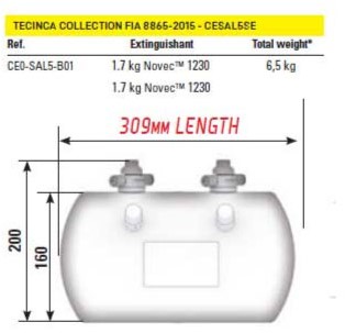OMP CESAL5LE EXINGUISHING SYSTEM FIA 8865-2015 ELECTRIC-HYBRID CARS-2