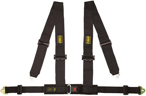 OMP 4 POINTS ECE HARNESS - RACING 4M ECE 16-08 - Black