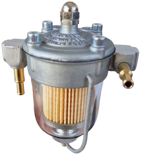 Malpassi Filter King 67 mm - FPR004 - Fuel Filter and Pressure Regulator with Glass Bowl