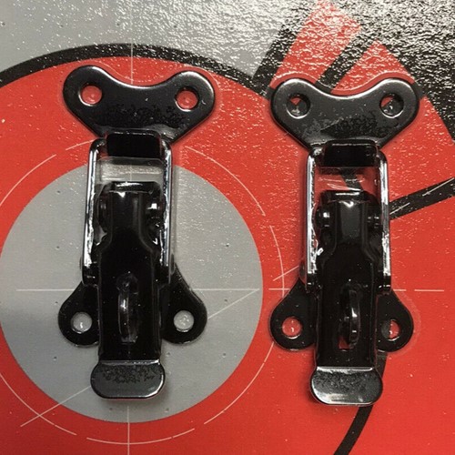 Grayston metalen sluiting met hangslot oog (Zwart)