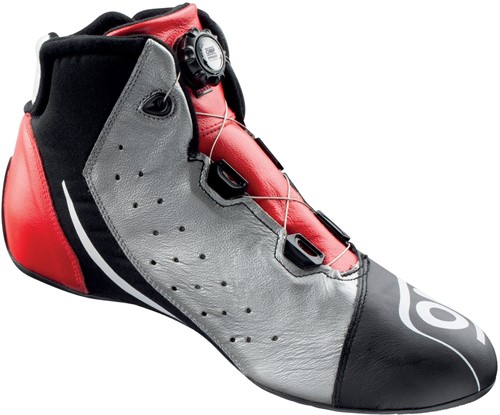 OMP ONE EVO X R SHOES FIA 8856-2018 BLACK / SILVER / RED - Size 37-2