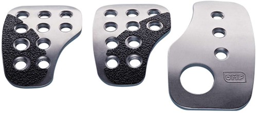 OMP SET 3 RACING PEDALS SILVER