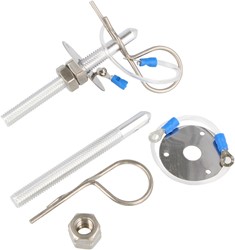 QSP motorkapsluiting aluminium / Bonnet pins