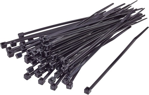 QSP cable tie - Tie wrap - 450 x 7.6 mm - Black