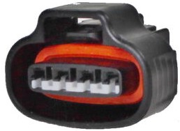 4 pins connector - Female - QCB-C4-0075-B