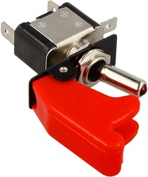 Toggle switch - on/off - LED Red - Aircraft switch