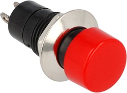Push button - Red - 12V/3A