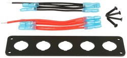 QSP - Paneel zwart voor 5 switches