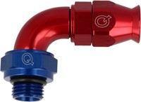 QSP slang adapter PTFE 90° (AN8) - O-ring (AN6)