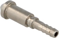 QSP krimp slang adapter convex male RVS AN3-2