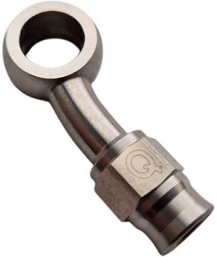QSP RVS Banjo Oog - Plat 20° AN3 - 10,2 mm
