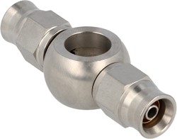 QSP stainless steel banjo eye straight double AN3 - 10.2 mm
