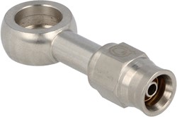 QSP RVS banjo oog recht lang AN3 - 10,2 mm