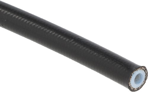 QSP brake hose stainless steel jacket PTFE AN3 coating black (3,56mm) - p/m1