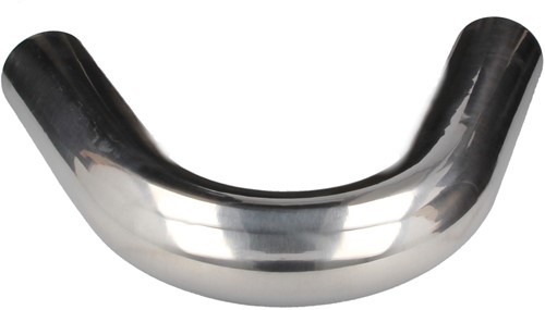 QSP aluminium 135° bocht - 89 mm - Zilver