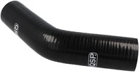 QSP Siliconen slang - 45° bocht - 51 mm (benzine en olie bestendig- Zwart-2