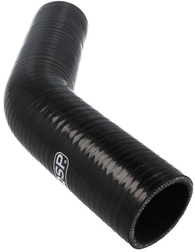 QSP Silicone hose - 45° bend - 51 mm (petrol and oil resistant - Black-3