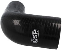 QSP Silicone hose - 90° reducer bend - 16-13 mm - Black-2