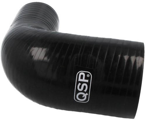QSP Silicone hose - 90° reducer bend - 16-13 mm - Black-2