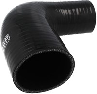 QSP Siliconen slang - 90° verloop bocht - 16-13 mm - Zwart-3