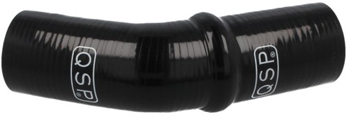 QSP Siliconen balg - 45° bocht - 51 mm - Zwart-2