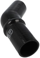 QSP Siliconen balg - 45° bocht - 51 mm - Zwart-3