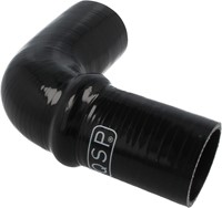 QSP Siliconen balg - 90° bocht - 51 mm - Zwart QSP Silicone hump hose - 90° bend - 51 mm - Black