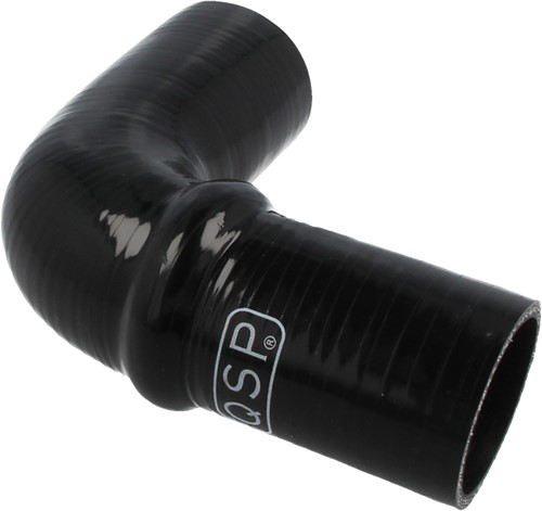 QSP Siliconen balg - 90° bocht - 51 mm - Zwart QSP Silicone hump hose - 90° bend - 51 mm - Black