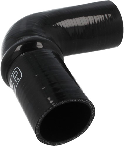 QSP Siliconen balg - 90° bocht - 51 mm - Zwart-2