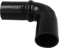 QSP Siliconen balg - 90° bocht - 51 mm - Zwart-3
