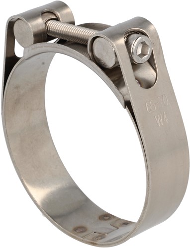 Stainless steel hose clamp - T-bolt W4 - 80-85 mm