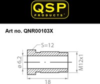 QSP brake swivel - male - M12 x 1.25-3