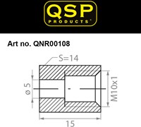 QSP brake gland - female - M10 x 1.0-3