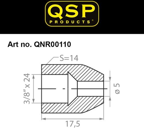 QSP brake swivel - female - 3/8'' UNF-3