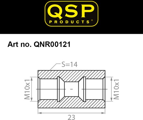 QSP connector female - M10 x 1.0 convex-3