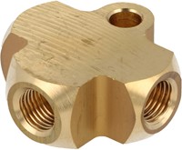 QSP T-piece - 3x 3/8'' UNF convex