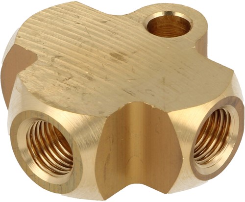 QSP T-piece - 3x 3/8'' UNF convex