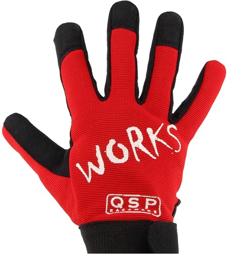 QSP Works werkhandschoen - Rood - Maat M