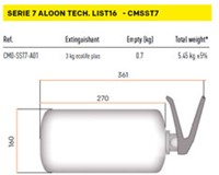 OMP CESST7 Extinguishing system - 3KG EcoLifePlus - Manually activated-2