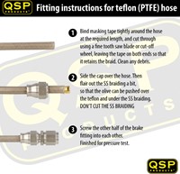 QSP Remslang - Nylon mantel PTFE - AN3 (3,56mm) - p/m1-3