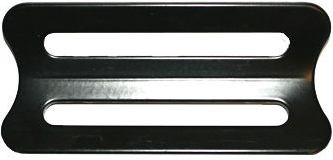 75mm slider black coated / Silver