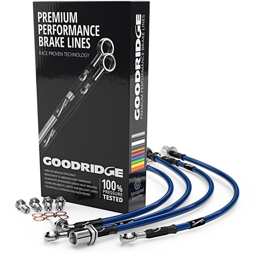 RVS remslangset OPEL ASTRA F VAN - Donker Blauw Coating
