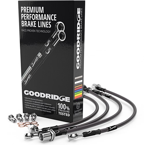 Stainless steel brake hose set HONDA PRELUDE 1.8 12V - Carbon Look Coating
