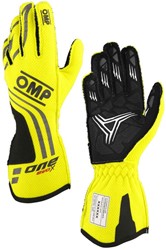 OMP ONE EVO-X Handschoenen FIA 8856-2018 - Fluor Geel