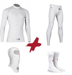 Marina M-Plus FIA Onderkleding Set Wit | Brandwerend Ondergoed