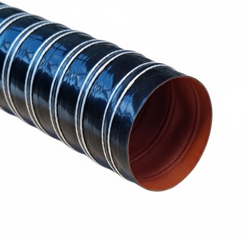 Silicone air hose - 127 mm - double-layer - Black-2