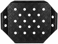Co-Drivers footrest, pro - aluminium - Zwart-2