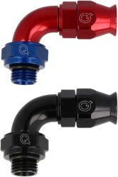 QSP slang adapter PTFE 90° - Male o-ring