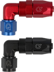QSP hose adapter lightweight straight 90° forged